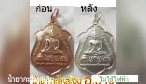 (ขนาด500ml.) น้ำยากะหลั่ยเงิน ทำผิวกะหลั่ยเงิน น้ำยาสำหรับทำผิวกะหลั่ยเงิน อัลปาก้า ยี่ห้อ อ.ช้าง แบบไม่ใช้ไฟฟ้า ใช้งานง่าย สินคาพร้อมส่