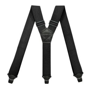 Heavy Duty Men Suspenders 1.5inch Y-Back 3 Plastic Clips Adjustable Elastic Work Outdoor Trouser Braces