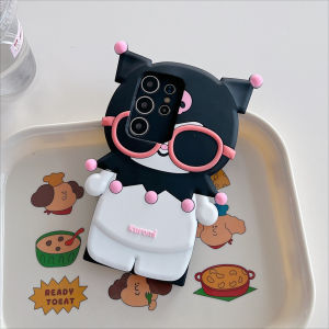 Sanrio | Lovely Glasses Kuromi Cartoon Phone Case For iPhone 17 16 15 14 13 12 11 Pro Max Plus 16e 17 Pro Air 6 7 8 Plus XS XR Women Case