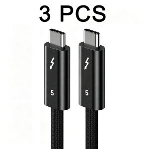 HANNUO | Cáp Dữ Liệu Thunderbolt 5 120Gbps 240W Sạc Nhanh USB-C Dành Cho iPhone 18 Pro Max Mac PC Truyền Dữ Liệu 16K Tốc Độ Cao Cáp Dữ Liệu USB 3.1 Type-C
