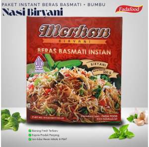 MERHAN BIRYANI 500gr Paket Beras Basmati Instant Nasi Briyani Briani Praktis Rempah Masakan Arab