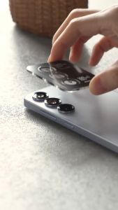 RINGKE® CAMERA LENS FRAME GLASS (2-Pack) Samsung Galaxy S25+/ S25 0.33mm Glass Aluminum Frame Safeguard Camera Cover