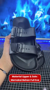 Sandal Selop Karet Pria Dewasa Casual Terbaru Bahan Eva Anti Slip Flip Flop Slipper Kekinian