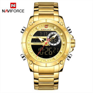 Naviforce | NAVIFORCE Men High Quality Watches Military Sport Wrist Watch Luxury Quartz Steel Dual Display Male Clock Relogio Masculino 2025
