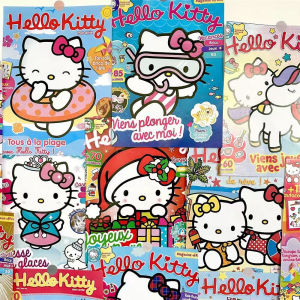 Kitty Poster Cute Japanese Style Bedroom Wall Decor Sticker Student Dormitory Photo Background Paper Material Decal