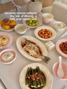 JINGDITAOCI | Elegant French Style Underglaze New Tableware Set