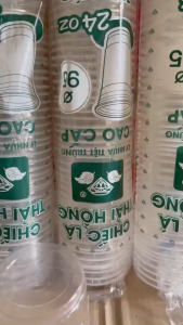 Combo 100 Ly nhựa PP trơn đáy bằng 360ml 500ml 600ml 700ml dùng 1 lần trong suốt dùng dựng cà phê sinh tố