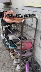 Shckey 6-Tier Multifunction Assembly Shoe Rack Organizer Stainless Steel Hardened & Thickened