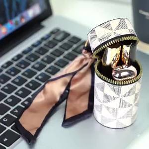 Trendy Women Bags Compact Pendant Small Plaid Coin Purse Ladies Girls Mini Lipstick Bag Earphone Pocket Hanging Keychain Bag