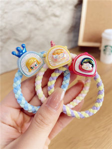 Thickened Double Color Knitted Children Hair Ties Elastic Hair Bands Hair Bands Cute Hair Accessories for Kids Hair Bands