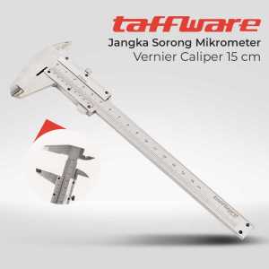 Jangka Sorong Stainless Steel Varnier Caliper Micrometer Alat Pengukur Sigmat 15CM