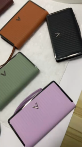 Womens long wallet high-grade leather large capacity versatile 2025 new wallet mobile phone bag