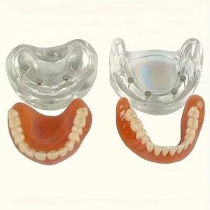 Soft Silicone Denture Set Flexible and Comfortable for Better Fit Refillable Restorable Natural to Wear Without H2931-15