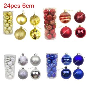 24PCS 6CM Christmas balls Christmas tree ornaments Christmas decorations