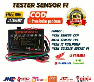Alat cek Sensor kelistrikan sensor CKP IC sensor TPS cek spool Assy iacv pulser free buku panduan