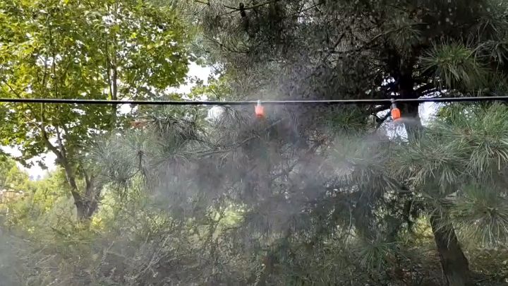 ชุดพ่นหมอก DIY อัตโนมัติ 21เมตร 20หัว สำหรับระเบียงบ้านและโรงเรือน