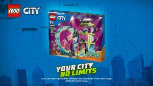 LEGO City 60361 Ultimate Stunt Riders Challenge Building Toy Set Mainan Balok (7 Tahun+) (385 Pieces)