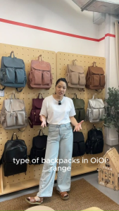 Bubsmamy Signature Diaper Backpack - Black Dimple Vegan Leather