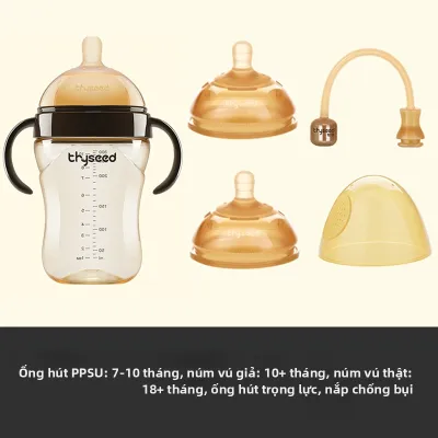 Thyseed | Bình Sữa Bé Chống Hóc Môi Rộng PPSU Bền