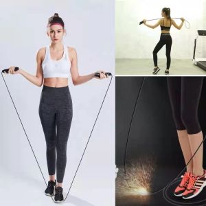 Fu billion Steel Wire Jump Rope Adjustable Skipping Rope Tangle-free Jump Rope Fitness Rope Sports Rope for Skipping WD-0171