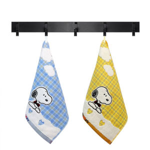 Pure Cotton Soft Absorbent Cute Baby Hand Towel Square Cartoon Design Miffy Snoopy Household Fabric Towels Bath Towels