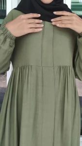 Gamis Dress Basic Polo Linen Zunaira kondangan Terbaru Dan Termurah | Dress Linen Model Minimalis Fashion Wanita Polos Simpel Elegan kondangan