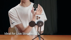 Magnetic Phone Tripod Stand Metal Lightweight Portable Cell Phone Holder Desk Mount Selfie Stick Grip Carabiner Style Quick Release Compatible For Video Recording