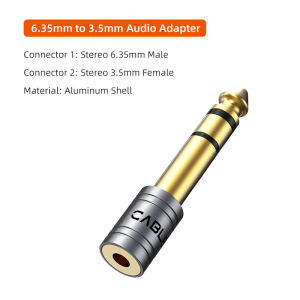 CABLETIME Jack 6.35mm to 3.5mm Microphone Audio Plug for Amplifier Speaker AUX Cable 6.35mm Jack Aux to 3.5 mm Electric Adapter