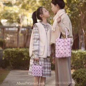 100% Original Issey Miyake BAOBAO BAG female portable small square shoulder bag 77220302