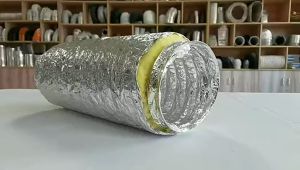 16" 400mm Insulated Flexible Duct 10 meter length 25mm Fiberglass Insulation