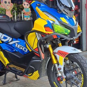 ADV 160 ADV 150 CRASH BAR CRASH GUARD ADV BODY PROTECTOR V3 DESIGN CRASH BAR FRAME ENGINE GUARD ALLOY FULL SET