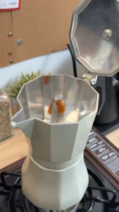 [ BPCF005 ] Bình pha cà phê MOKA POT kiểu Ý thẩm thấu ngược (600ml 450ml 300ml 150ml 50ml ) Hợp kim nhôm .