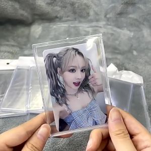 3Pcs/Pack Acrylic Transparent Collection Sleeves Frames Photo Card Guka Card Student Kpop Card Photo Card Holder
