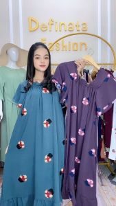 DASTER PUJI KARET MOTIF / POLOS UKURAN BESAR