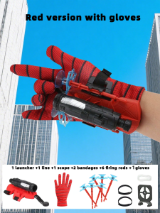 Spider glove launcher suction cup shooting toy interactive toy suitable for Christmas and Halloween party toys