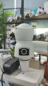 V380 Pro Kamera CCTV Bohlam Dual Lens WiFi IP Camera E27 1080P - E9 putih