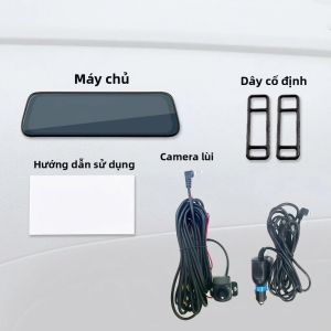 Camera Hành Trình Ô Tô Màn Hình Cảm Ứng WiFi 4K Camera Kép Ghi Hình 24H Camera Trước Sau Ghi Hình Đa Phương Tiện Bảo Vệ An Ninh Xe Cộ
