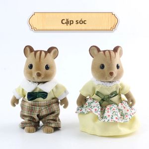 Bộ Đồ Chơi Mô Hình Động Vật Thu Nhỏ Nhà Búp Bê Gia Đình Rừng - Thỏ Cừu Mèo Kèm Đồ Nội Thất Đồ Chơi Mô Phỏng Chơi Giả Vờ Dành Cho Trẻ Từ 3 Tuổi Trở Lên