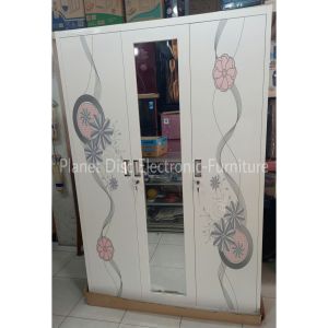 Lemari Pakaian 3 pintu Plat Besi  Lemari Baju  Lemari Besi  Lemari anti Rayap  Lemari tahan banjir