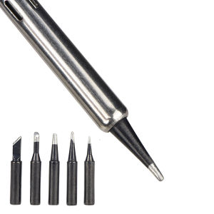 JCD 5pcs/Lot Soldering Iron Tips KE50 3C D2.4 B1.0 I0.8 900M Silver Black Copper Electric Soldering Iron Head for 908S 908 8898