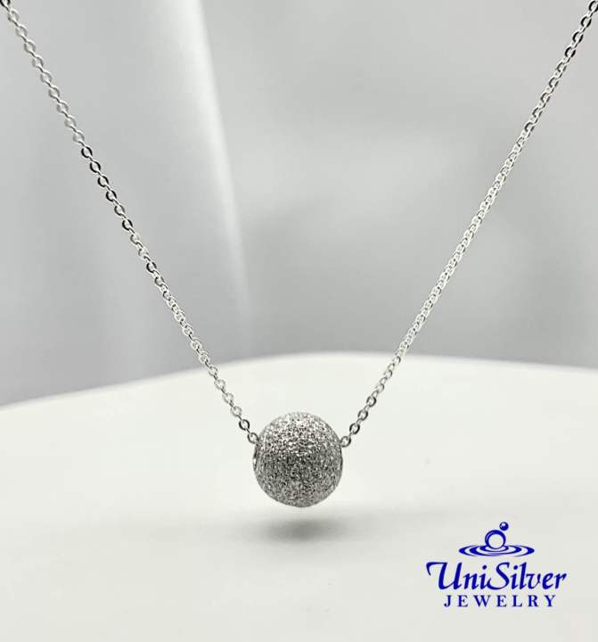 Unisilver necklace with on sale letter pendant