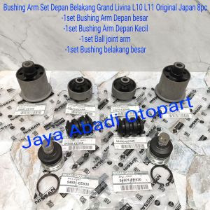 Paket Kaki Kaki Ball joint Bushing Set Besar Kecil Depan belakang Grand Livina L11 L10 8pc OEM