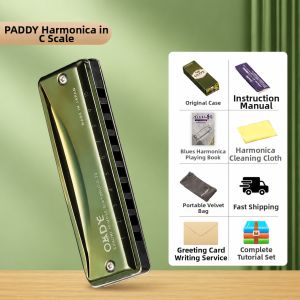 Blues 10 Hole Harmonica C20 Paddy