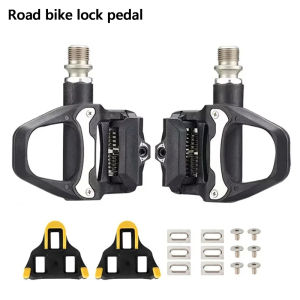 Road bike lock pedal ultra light bearing Peilin pedal bike self-locking pedal LOOK system and SP* system with locking plate