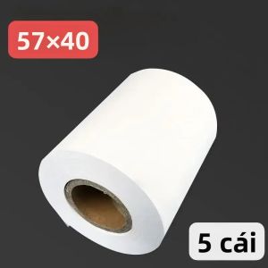Cuộn Giấy Nhiệt 57x40 Dùng Cho Máy Tính Tiền Siêu Thị Nhà Hàng Cửa Hàng Mang Đi Giấy In Đa Năng Cho Máy In