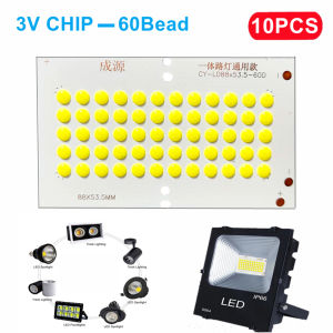 10/5PCS 3V Solar Chip Light Source White Light LED COB 60 Beads Integrated Chip  6W Portable Camping Light LED Bulb Accessories