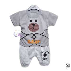 BOBOBAM BAJU BAYI LAKI LAKI SETELAN ANAK COWO LUCU STELAN COWOK 6 12 BULAN KEREN TRENDY KEKINIAN BEAR