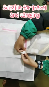 3PCS Mesh Laundry Bags for Delicates with Premium Zipper Travel Storage Organize Bag