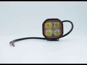 2PCS ปืนเลเซอร์ MDL มินิไฟขับรถสำหรับจักรยานยนต์สปอตไลท์ Hi / Lo สีแดงและสีฟ้าไฟเสริม