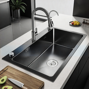 JOMOW | Chậu Rửa Bếp Đơn sang Đôi Dày SUS304 Kích Thước Lớn